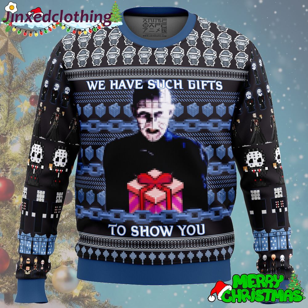 Pinhead Hellraiser Ugly Christmas Sweater Xmas Day 